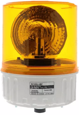 S125U-BZ-12/24-A, Q-Light, 63448, torreta giratoria ambar pra 12-24vdc, c/ sonido