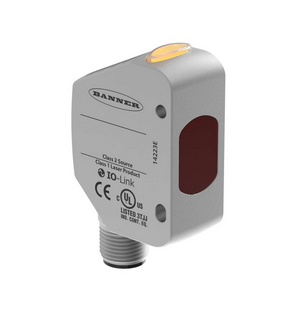 Q4XFKLAF610-Q8, Banner, 801424 sensor laser campo ajustable 610mm 10-30vdc pnp/npn io link 4pin m12 qd