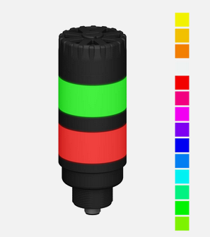 TL50GRAQ, Banner, 83213 torreta l50, audible, 2 colores (verde/rojo) v18-30 vcc/24 v ca, ip50. conexion pnp / npn, m12