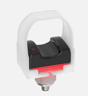 VTBP6RLQ, Banner, 71411 boton de verificacion color rojo, 12-30vdc, out:pnp,in:luz de trabajo 10-30 vdc, m12 qd 4pin