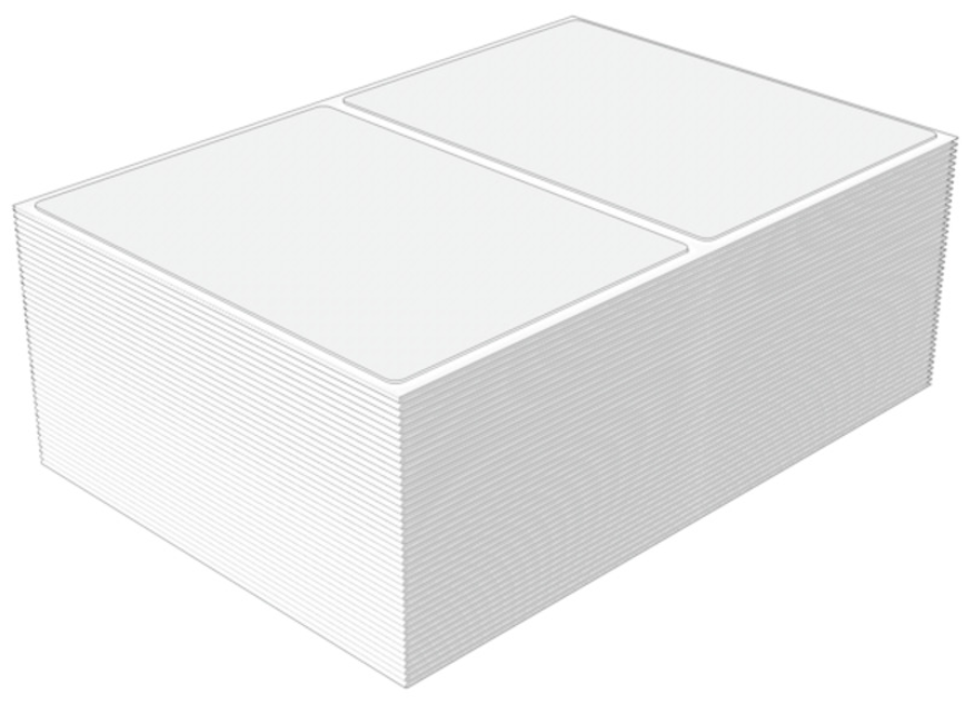 W_2885720000, Weidmuller, Etiqueta blanca realzada con adhesivo de 101x74mm cc-f0 74/101 mm ws