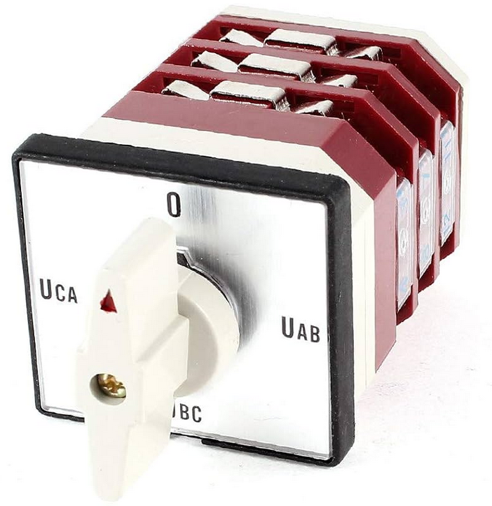 LW12-16YH3/3, Wertek, Conmutador de voltaje (o, a-b , b-c, c-a).