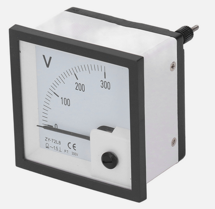 CD-96T (0-300VAC), Wertek, Voltimetro analogo de 96x96mm, para 0 a 300 vca.