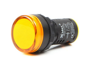 AD22-22DS-YEL/440, Wertek, 07576, piloto amarillo de 22mm, para 450v.