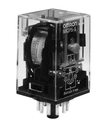 MK3P5-1-220VAC-L, Wertek, Relevador de 11 pines, 3p, 2t, 10a, con led, bobina en 220v, conexion especial. (60.13.8.230.0054)