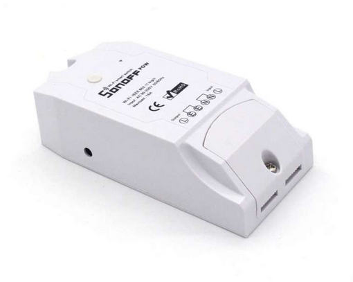 IM160810001, Itead, Sonoff pow wifi switch con medición de consumo de potencia 16amp