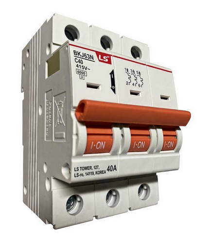 BKJ63N-3P-C3A, LS Electric, Pastilla termomagnetica montaje din 3p 415vac 3a 6ka