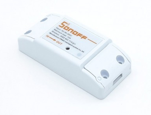 IM151116002, Itead, Sonoff wifi switch inalámbrico inteligente 1 contacto, para mqtt coap