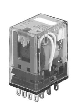 MY4-120VAC-L, Wertek, Relevador de 14 pines, 4p, 2t, 10a, bobina en 120vac, con led. ( 55.34.8.120.0054)