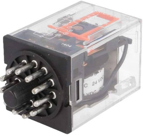 MK3P5-1-120VAC-L, Wertek, Relevador de 11 pines, 3p, 2t, 10a, con led, bobina en 120vca, conexion especial ( 60.13.8.120.0054)