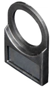 LAY5-EH2208, Wertek, Porta letrero para botoneria de 22mm. (m22-st-x).c/placa virgen)