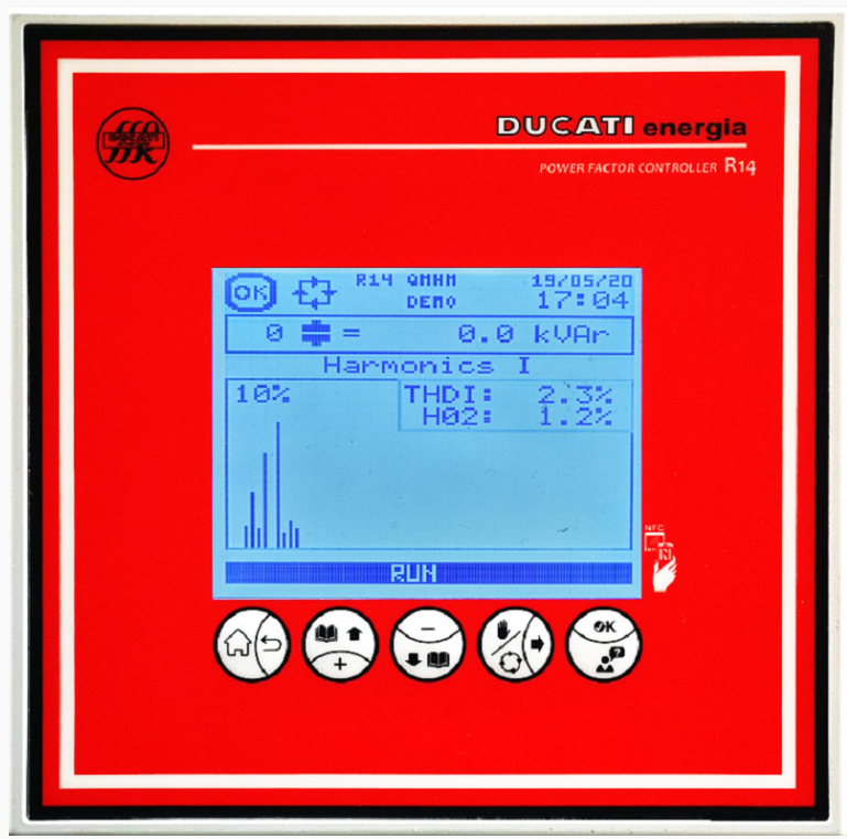 R14, Ducati, 415988140nnnn control banco automatico 14 pasos, 230vac 525vac