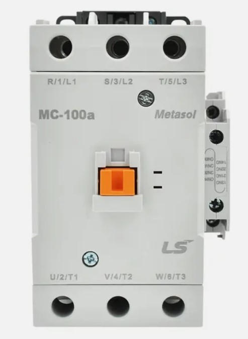 MC-100a/AC120/Screw/2a2b, LS Electric, Mc-100a contactor metasol 3p 100a c/2no+2nc,  120v screw