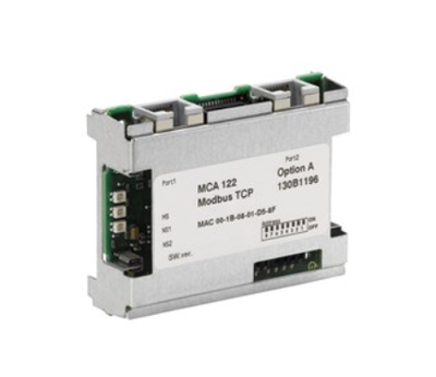 130B1296, Danfoss VLT, Tarjeta de comunicacion modbus tcp, p/ vlt danfoss.