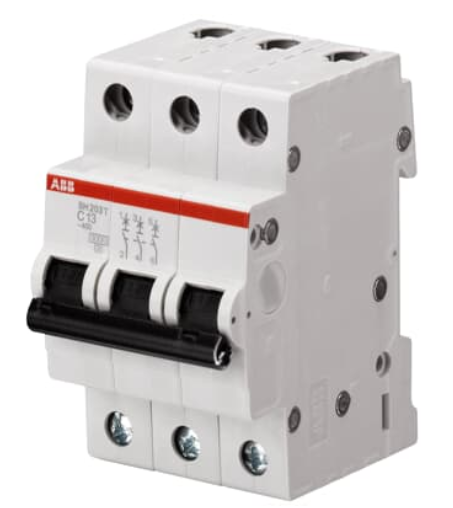 SH203T-C32, ABB, Interruptor abb de 3 polos, 32 amp., 440v.