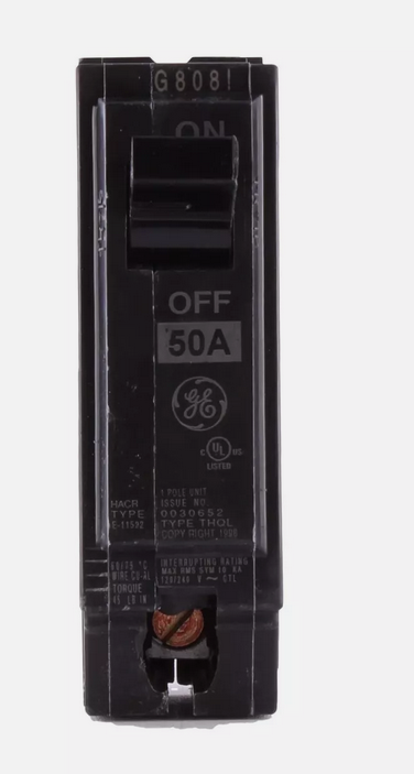 THQL1150, General Electric, Interruptor ge de 1 polo,50a.