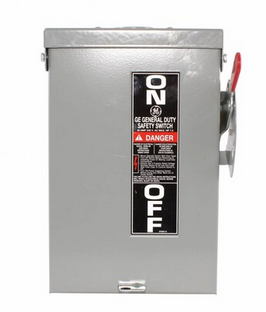 TG3221R, General Electric, Interruptor de seguridad de 2x30a.,uso intemperie.