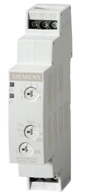 7PV15181AW30, Siemens, Relevador de tiempo, on-delay, 1p,2t, rangos 0-1seg, hasta 100h.
