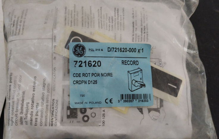 721620, General Electric, Manija rotatoria para record d125 general electric