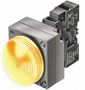 3SB36486BA30, Siemens, Piloto ambar con led par 115vca.