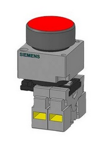 3SB32486BA20, Siemens, Lamp. de señalizacion roja  110/120 vca  con led