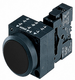 3SB32010AA11, Siemens, Boton pulsador negro 1na + 1nc