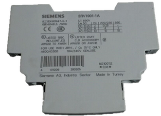 3RV1901-1A, Siemens, 3rv19011a contacto aux. lateral p/ guardamotor, 1na,1nc.