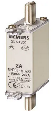 3NA3805, Siemens, Fusibles nh, tam. 00 de 16a,  500v.