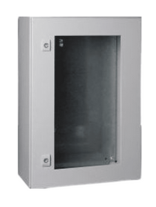 STP4-520, Wertek-Boxes, Gabinete metalico 500x400x200mm, ip65, con ventana en puerta