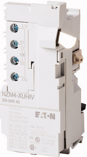 NZM4-XUHIV110-130AC, Moeller, 266220, bobina de disparo p/1250a, en 120vac.
