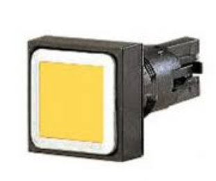 Q18D-GE, Moeller, 086417 cabeza para pulsador ambar