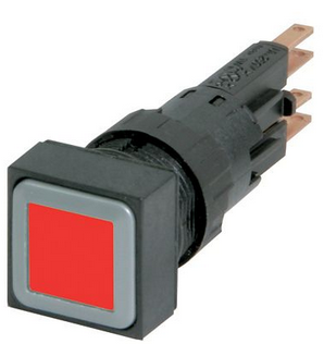 Q18LT-RT/WB, Moeller, 088537 pulsador iluminado momentaneo  rojo de 16mm,p/24v, c/foco.