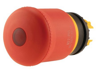 M22-PVL, Moeller, 216878 boton hongo sostenido iluminado rojo, push-pull.