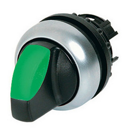 M22-WRLK-G, Moeller, 216827 selector iluminado verde 2 posiciones fijas