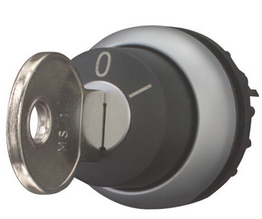 M22-WRS, Moeller, 216887 selector de 2 posiciones  fijas con llave.