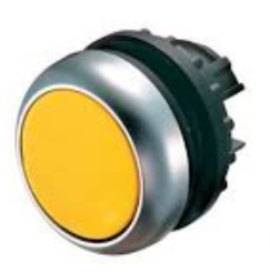 M22-DL-Y, Moeller, 216929 pulsador iluminado ambar