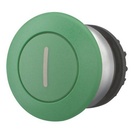 M22-DRP-G-X1, Moeller, 216753 pulsador tipo seta (hongo) con retencion verde arranque
