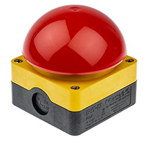 FAK-R/V/KC02/IV, Moeller, 256790 botonera gran hongo. rojo, base negra, , c/2nc.