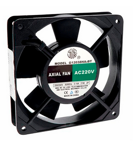 G12038HA2BT-C, Jiulong, 38006, ventilador de 120x120x38 mm, 220vac 3,400rpm, 126cfm.
