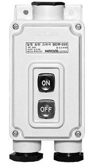 HYBEW230, Han Young Nux, Interruptor general con botones on-off 3p 440 vca 30a ( prueba de agua)