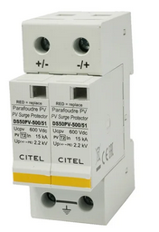 DS50PVS-500, Citel, Supresor de picos de voltaje para fotovoltaico, 40ka. 500vdc, citel
