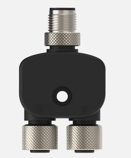 CSB-M1240M1240, Banner, 64206-splitter 4-pin m12 macho 2 hembras 4-pin m12 color negro