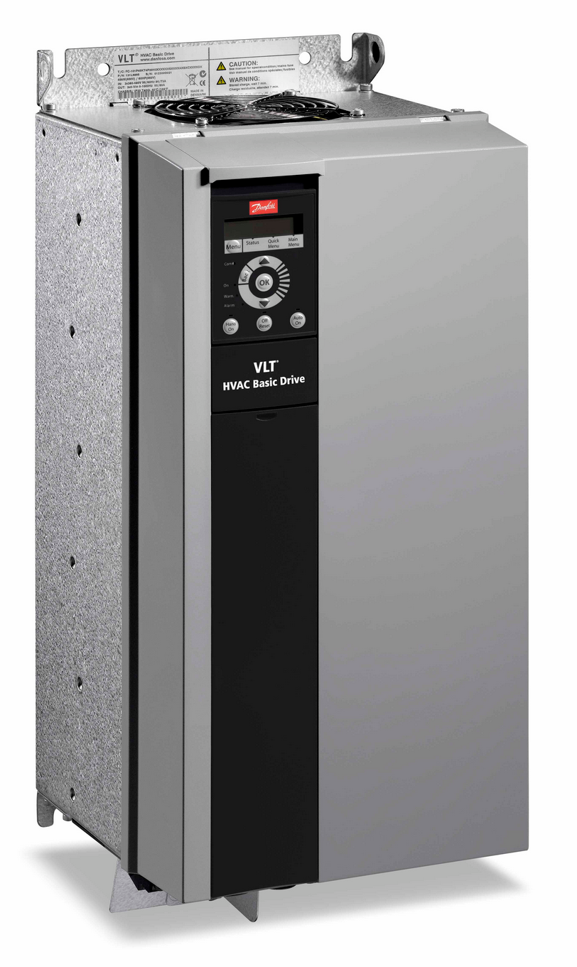 131L9873, Danfoss VLT, Vlt hvac basic drive fc-101 para 40hp (30kw), trifasico 380-480v, sin choper de freno, ip 20