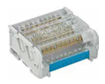 BR114.125, Arno Canali, C6041 block de dist.de 4 polos, p/125a, 11 salidas.