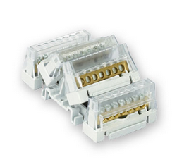 BD-50114, Arno Canali, C6081, block de ditribucion de 4 polos, 50a,11 salidas.