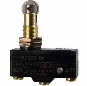 Z-15GQ22-B, Wertek, Micro switch z-15gq22-b, basico c/ rodillo extendido.