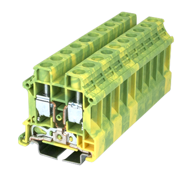 DK10N-PE, Dinkle, Bloques terminales de puesta a tierra, verde-amarillo (101030)