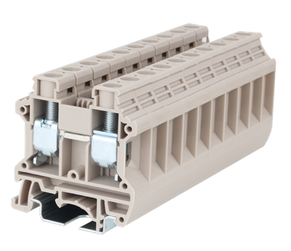 DK16N, Dinkle, Clema de paso de 16mm2, p/88a, 600v, cal. 14 al 3. (102040)