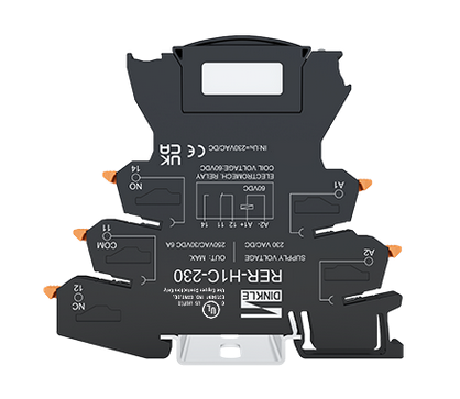 RER-H1C-230, Dinkle, Relevador tipo clema de 230 vca / vcc, 3.7 ma, 1c 6amp