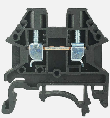 DK4N-BK, Dinkle, Clema de paso negra de 4mm2, p/cal. 22-10. 30a, 600v. (102011)